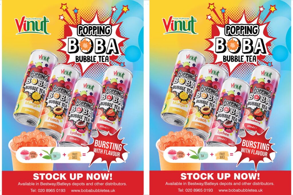 Vinut Pops In Stores With Popping Boba Bubble Tea Scottish Grocer