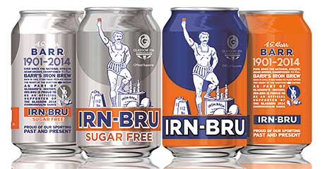 Adam Brown, a famous Highland athlete from the turn of the 20th century, is the star of the first Commonwealth Games limited-edition Irn-Bru cans.