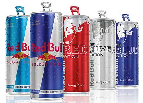 Cranberry, lime and blueberry flavours, designed for consumers who dislike the taste of existing energy drinks.