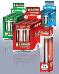 The eKarma range from Fosters Distribution provides disposable e-cigarettes.