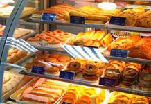 Fresh cakes in the Scotmid store in Carrick Knowe in the west of Edinburgh. Scotmid is working with a selection of local bakery suppliers to put more fresh cakes into stores across Scotland.