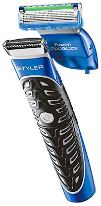 The  Gillette Fusion ProGlide Styler, a ‘three-in-one’ styling tool.