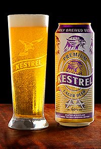 LAGER brand Kestrel, which appeared on shelves and in bars across the UK in the 1980s and 90s relaunched last month with a full range of lagers promised, and a new Scottish connection.