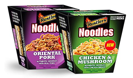 RUSTLERS Noodles Pot Snacks are the latest addition to the Kepak Convenience Foods portfolio.