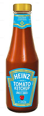 WITH an eye to the sweet chilli sauce market (said to be worth £16m), Heinz has added a hit of sweet chilli to its traditional tomato ketchup.