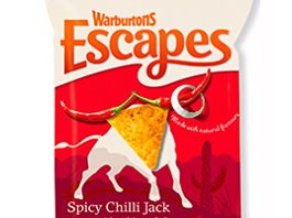 Pitta patter – Rebrand from Warburtons’ Warburtons’ baked pitta chips have been rebranded as Escapes in adventure-themed packaging.