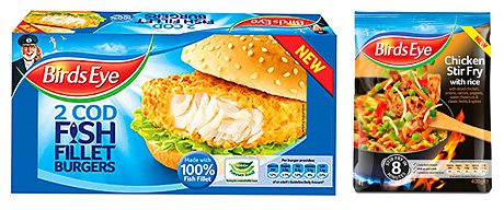 Birds Eye has launched a new product for teenagers who have grown out of fish fingers, as well as three upmarket frozen stir fry meals.