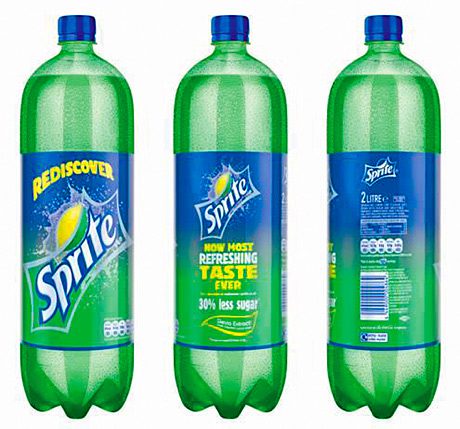 CCE has swapped some of the sugar in regular Sprite for stevia, reducing the calorie load by 30%. The new packaging carries the messages: “Now most refreshing taste ever” and “30% less sugar”. 