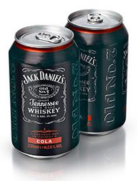 American whiskey Jack Daniel’s and cola, is now the off-trade’s best-selling spirits premix line.