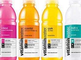 Growing water second to cola – Sales for sector soar Glacéau vitaminwater, from CCE, which saw sales grow by 34% to £16.5m last year, has been reformulated with stevia, shaving off 30 calories per bottle. All eight of the waters also have a revised blend of vitamins and minerals.