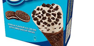 Latest addition to the Fredericks range of brand-licensed ice cream products is Oreo. The firm also produces many ice-creams based on Cadbury’s chocolate bar brands as well as brands from Del Monte, Britvic, Barratt, Vimto and Lyle’s Golden Syrup.