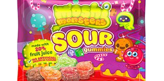 Bazooka Candy Brands added Moshi Monsters Sour Gummies to its range earlier this year. Price-marked packs of Big Baby Pop and Juicy Drop Pop have also recently been introduced.