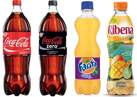 A new size in convenience outlets for the Coke range. New flavours for Fanta. CCE has also revamped its range of Relentless energy drinks and reintroduced Vanilla Coke. Ribena, aiming to harness the sales opportunity of  exotic flavours.