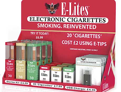 E-Lites – one of the main brands of electronic cigarettes in the UK. The brand became to first e-cigarette to advertise on British TV this year.