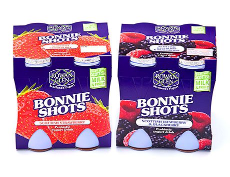 Scotland’s only home-produced low-fat yogurt drinks, Rowan Glen’s Bonnie Shots, are advertised on TV by comedy cows Gwen and Jen.