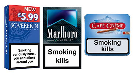 Sovereign Blue Superkings from JTI, one of the increasing number of brands available in 19s and designed to hit attractive price points and to be merchandised in PMPs. Marlboro Ice Blast one of the latest capsule cigarettes, newly launched by Philip Morris. And Café Crème Blue from Scandinavian Tobacco Group, the firm says major brands, cheapest products and products with a very distinct niche are doing best at present. Its cigar range also includes the value line Moments.