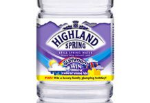 Highland Spring bottled water