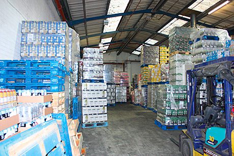 HMRC officials worked for 48 hours to remove duty-fraud alcohol from three storage untis in the English Midlands.