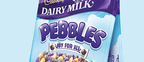 Cadbury Dairy Milk in pebble dash – something new from Mondelez