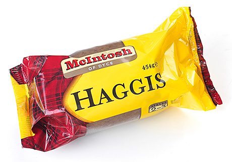 Traditional Scottish produce, using Scottish ingredients, but prepared and presented for modern consumers. Strathmore Foods’ McIntosh of Dyce range includes chilled meat products and ready meals. Among its newest products are McIntosh Haggis and McIntosh black pudding.