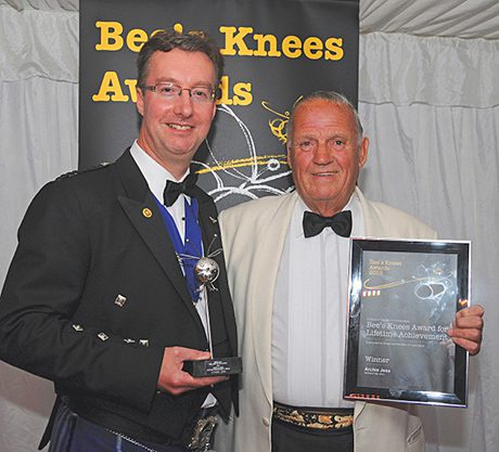 Archie Jess, above right, with Andrew Hemphill, president of Greenock Chamber of Commerce.