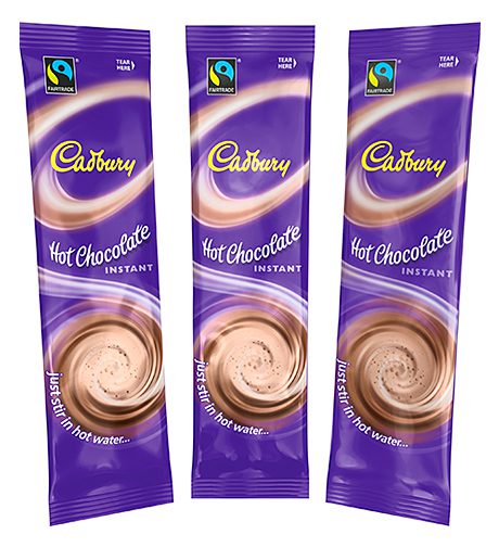 Cadbury Hot Chocolate – a  Fairtrade cocoa product.