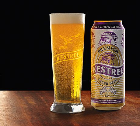 The 1980s beer, Kestrel, is back. 5% Premium launched in June. and now 4% Pilsner is being launched.