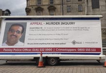 Police in Paisley mounted a major hunt for the killer of local retailer Javaid Ali in summer 2012. Last month Lee Anderson was convicted of culpable homicide and jailed for 15 years.