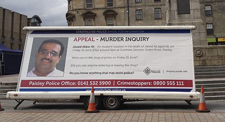 Police in Paisley mounted a major hunt for the killer of local retailer Javaid Ali in summer 2012. Last month Lee Anderson was convicted of culpable homicide and jailed for 15 years.