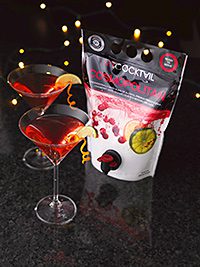 The Manchester Drinks Company predicts strong sales for its ready-made cocktail pouches, above right, over the festive period.