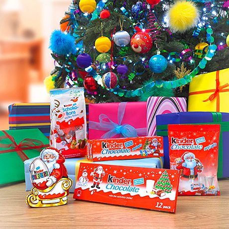 Kinder’s festive range features a traditional cuddly Father Christmas on the packaging.