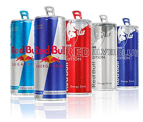 Red Bull has introduced three new flavours and a sugar-free variety.