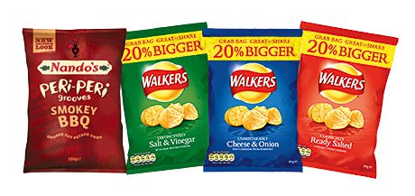 Nando’s Peri-Peri Grooves tap into a growing demand for spicy-flavoured snacks. Walkers has increased the size of its Grab Bag, to differentiate it from the standard bag.