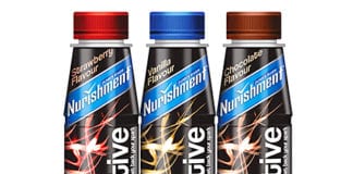 Nurishment, a low-fat, milk-based drink designed to be consumed after sport or vigorous exercise.
