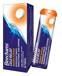 New Beechams effervescent tablets are designed to treat the symptoms of a cold from the moment they hit