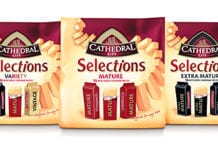 Cathedral City’s Selections, offering an established brand of cheddar in individual portions for lunchboxes and snacking.