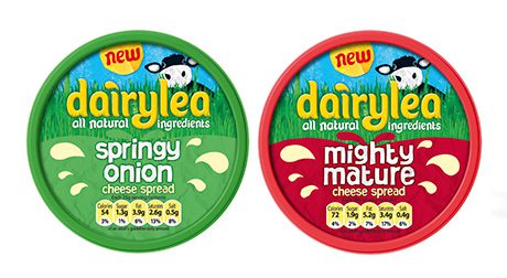 Dairylea expands with two new flavours, Springy Onion and MIghty Mature. 
