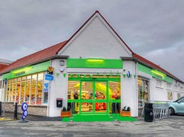 Food store rises from the ashes The rebuilt Co-operative Store in Troon, Ayrshire. The store, on the site of a Co-op store that burned down last year, was one of five Co-ops that opened in Scotland last month. The others are in Inverness and on Tayside.