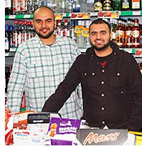 Adnan Arif, left, and Usman Arif, right at the new Pollok Day-Today.