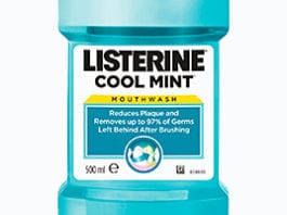 Ranging the wash Listerine