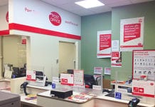 The new post office in Glasgow’s Spar Maryhill. Owner Iqbal Sadiq said feedback from customers had been positive.