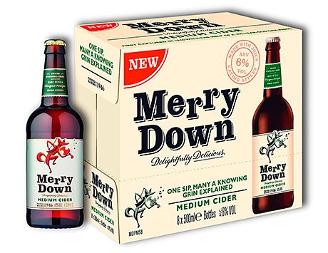 Merrydown launched its new Merrydown Medium 6% ABV cider in 500ml bottles.