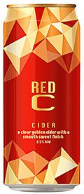 Red C – relaunched in the off-trade with a new look by the Shepton Cider Mill. 
