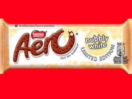White bubbles … for a limited time Aero