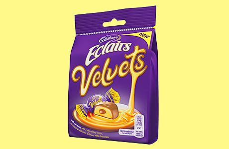Smooth talking bags from Cadbury Cadbury Eclairs Velvets