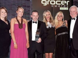 Awards profile – Champion of beer 2013 Terry and the team from Nisa Extra, Linwood receive the Champion of Beer Award at the Scottish Grocer Awards 2103.