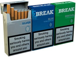 Little cigars to break the mould? Break Little Cigars come in cigarette-style hard packets, price-marked and plain. A pack of 17 retails at £4.59.