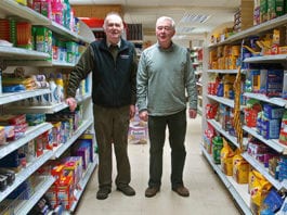 End of an era Freddy and Bobby Nield in their Kingussie Costcutter shortly before they retired after 37 years in the business. The store will now become a Co-op.