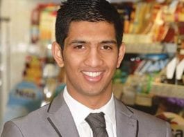 Stepping up to the plate Harris Aslam, above, and his cousin Raza Rehman run three Nisa stores.
