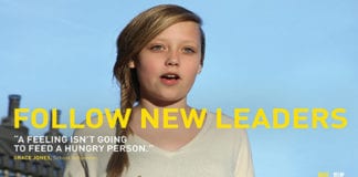 Grace, 15, from Croydon, is the face of the ad.